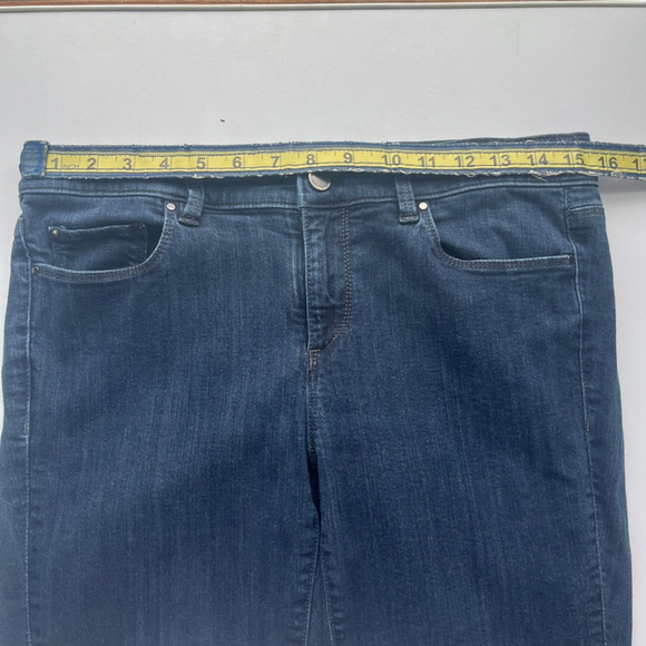 Ann Taylor Women's Skinny Ankle Modern Fit Jeans Dark Blue 8 - Picture 6 of 7